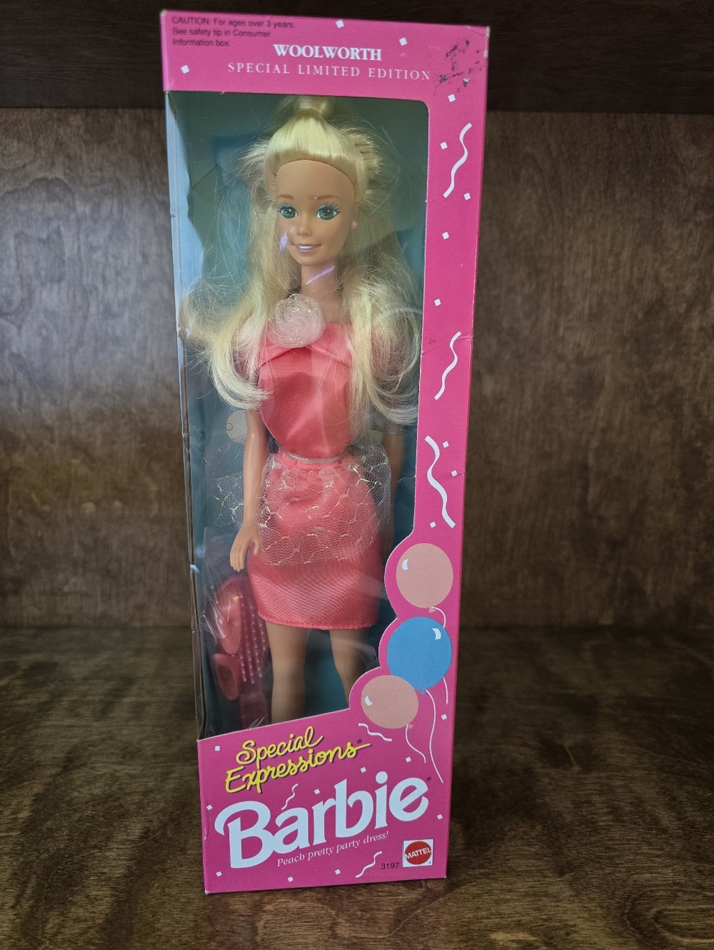 Vintage 1992 Mattel Woolworth Special Expressions Barbie Doll Blonde #3197 NRFB